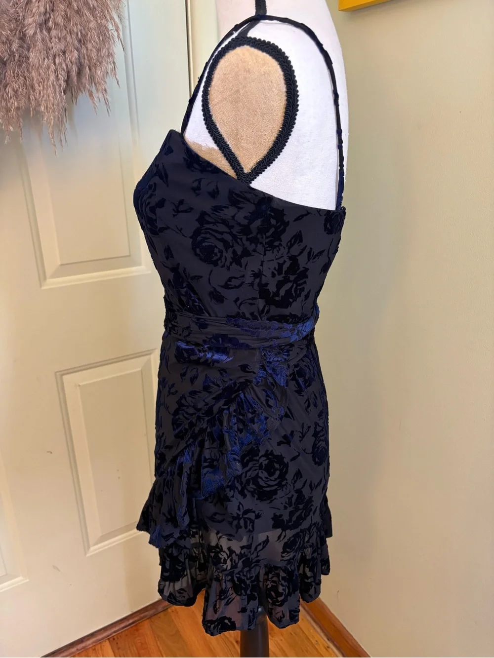 Free People Olivia Velvet Burnout Dress size M